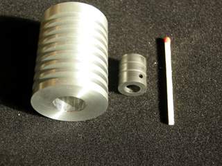 Zylinder und  Graphitkolben fÃ¼r Stirlingmotor